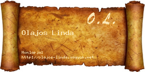 Olajos Linda névjegykártya